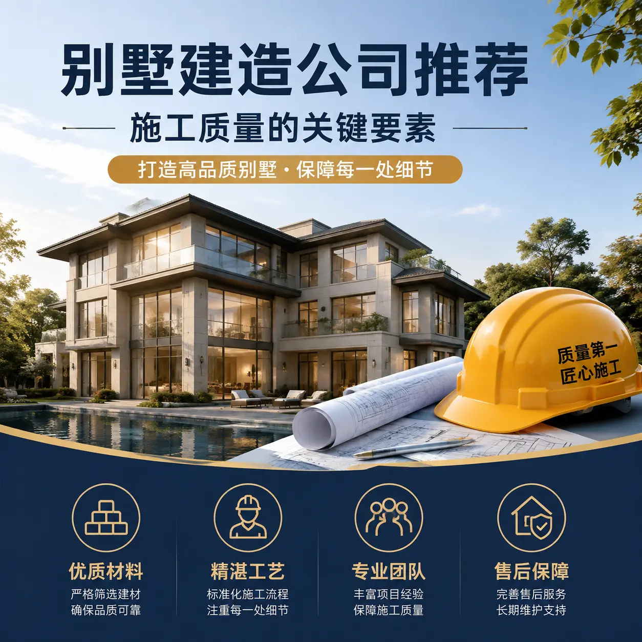 别墅建造公司推荐: 钟山 施工质量的关键要素