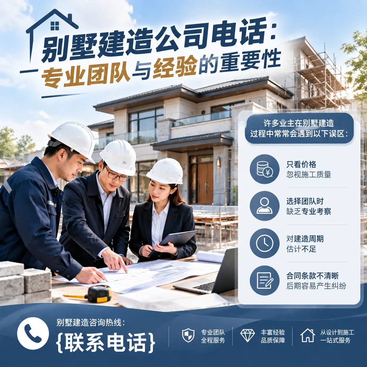 钟山别墅建造公司电话:专业团队与经验的重要性