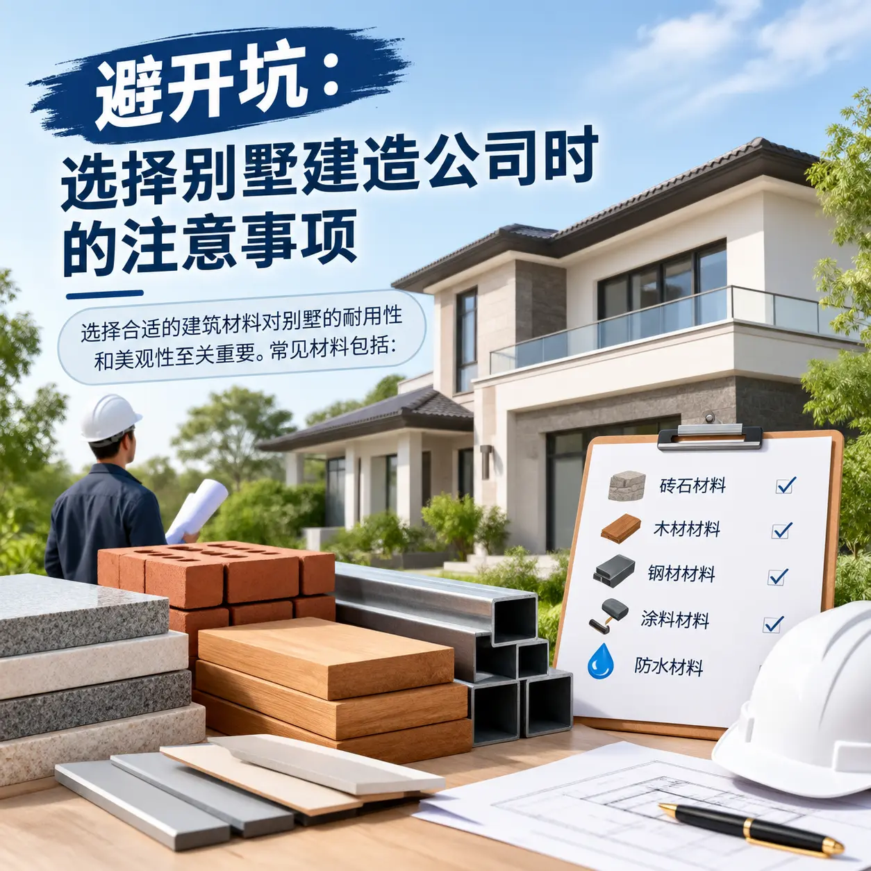 避开坑:选择 钟山 别墅建造公司时的注意事项