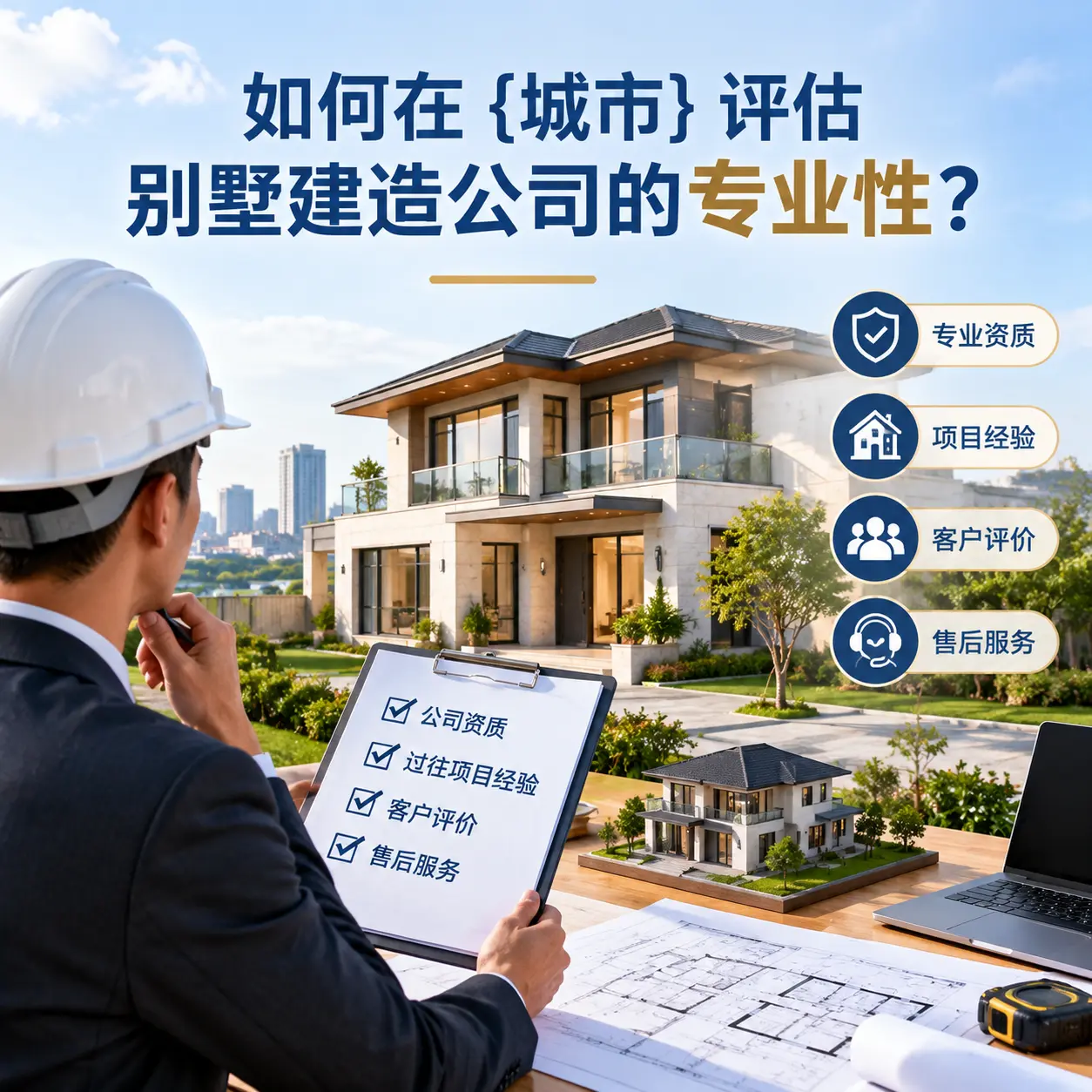 如何在 钟山 评估别墅建造公司的专业性?