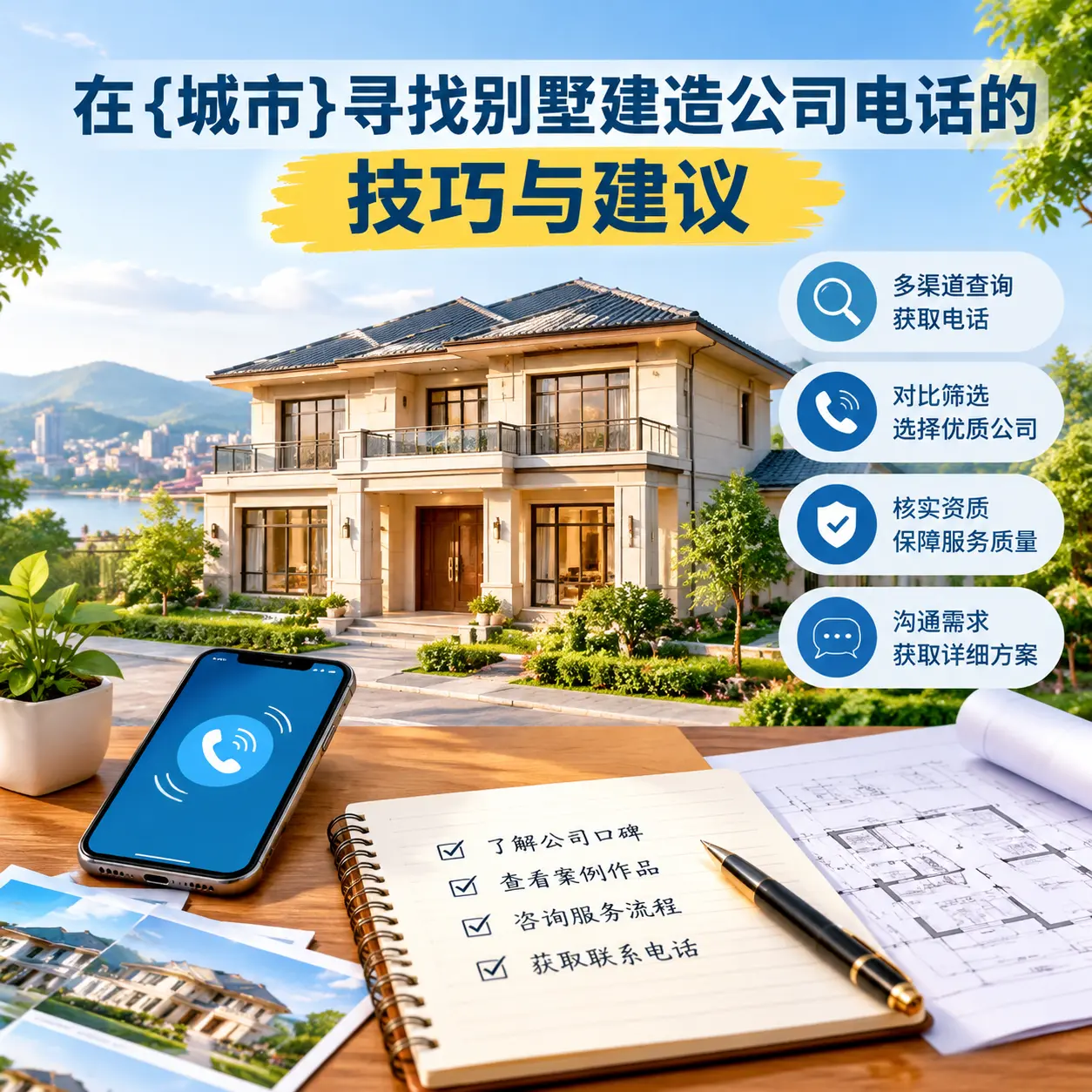 在钟山寻找别墅建造公司电话的技巧与建议