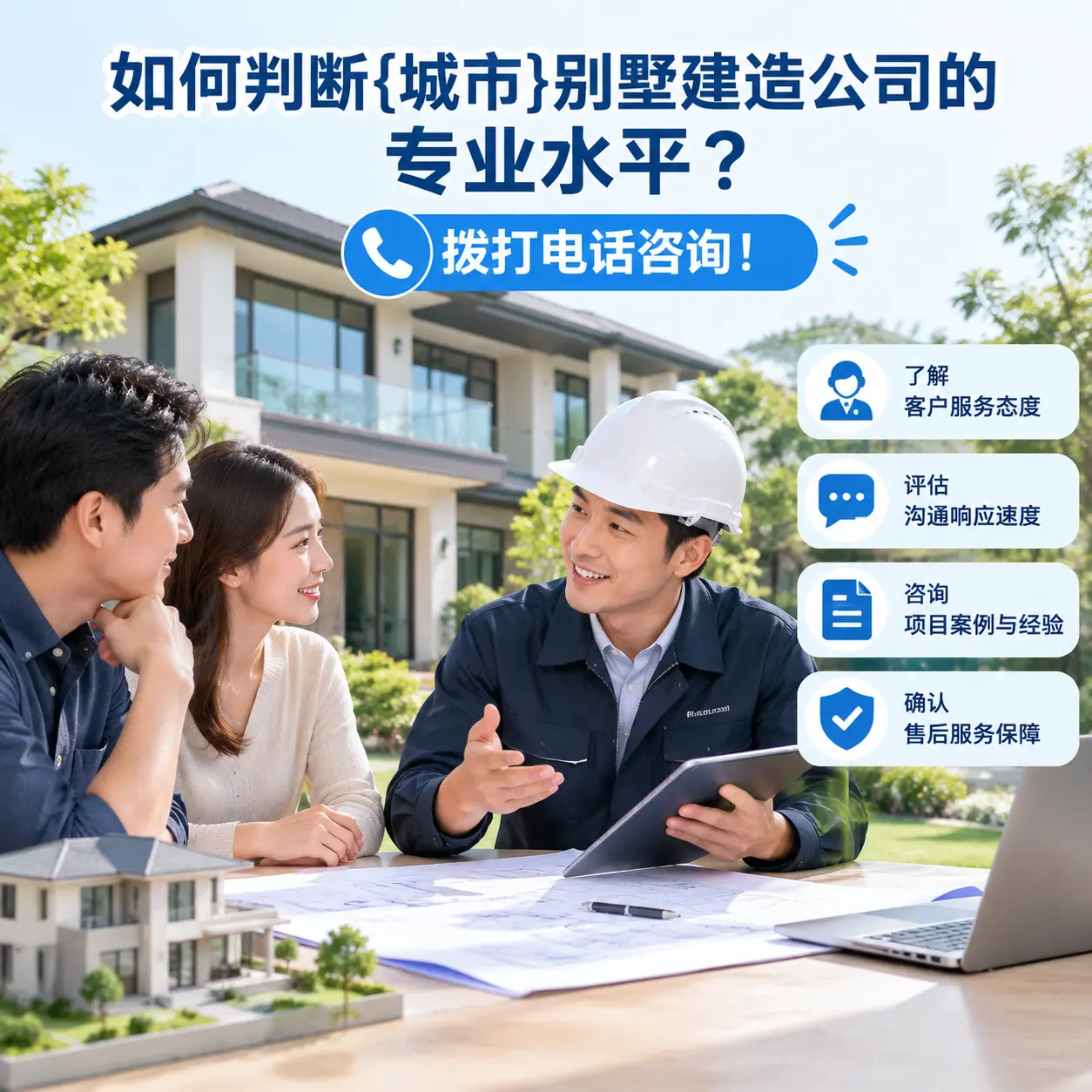 如何判断钟山别墅建造公司的专业水平？拨打电话咨询！